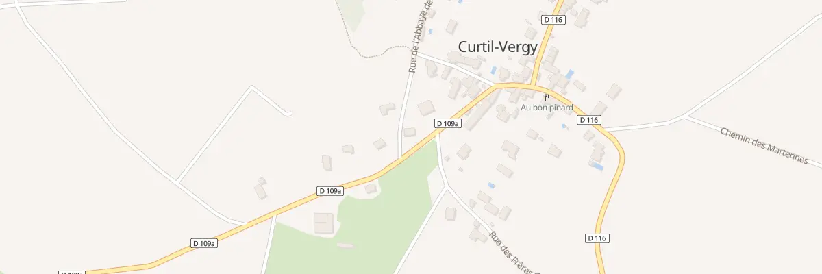 Plan du 2 Rue de l’Abbaye de St Vivant à Curtil-Vergy