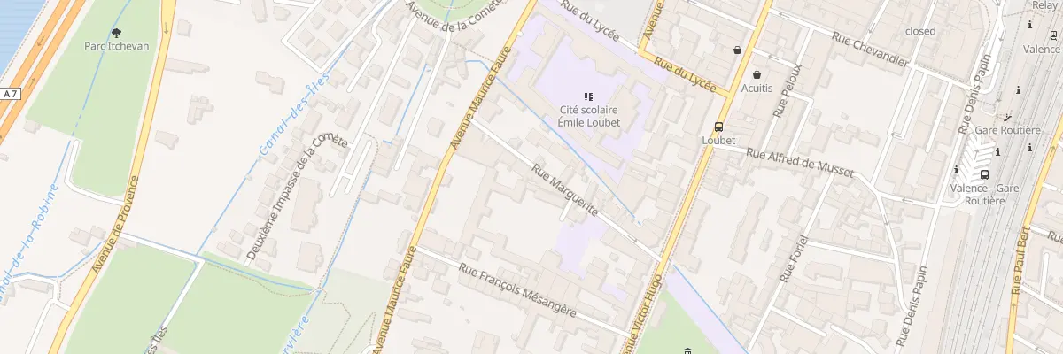 Plan du 8 Rue Marguerite à Valence