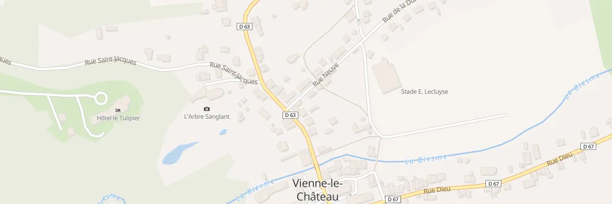 Plan du 92 Rue des Ponts à Vienne-le-Château