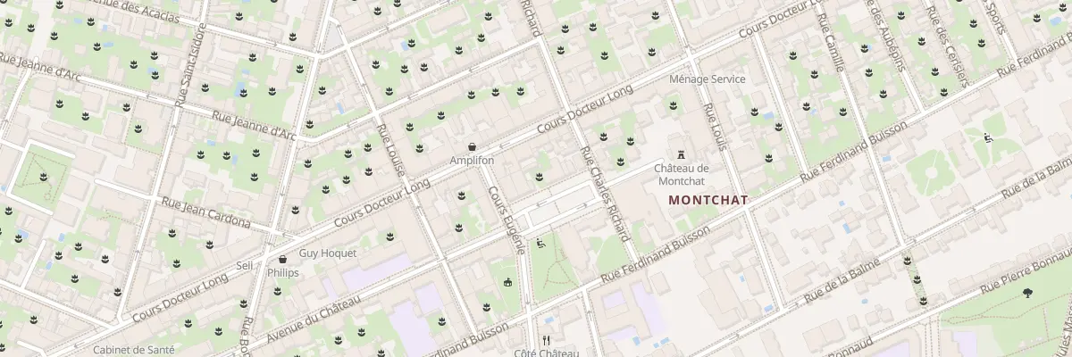 Plan du 2 Pl du Château à Lyon 3e Arrondissement