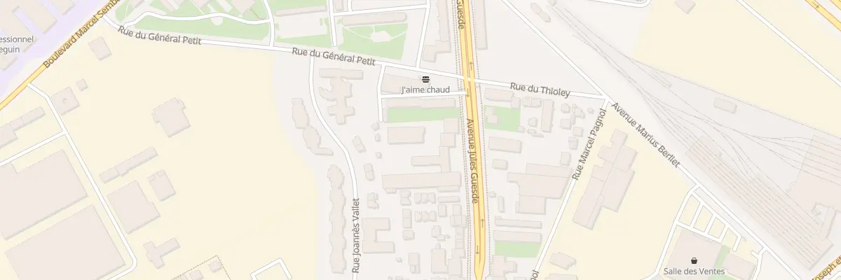 Plan du 42B Av Jules Guesde à Vénissieux