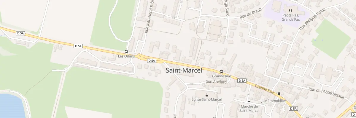 Plan du Bourg à Saint-Marcel