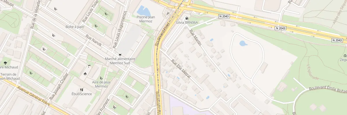 Plan du 3 Rue Elie Métral à Bron