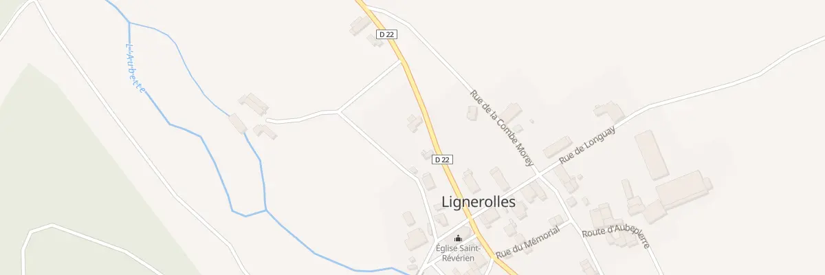 Plan du 6 Rte de la Vallée de l’Aubette à Lignerolles