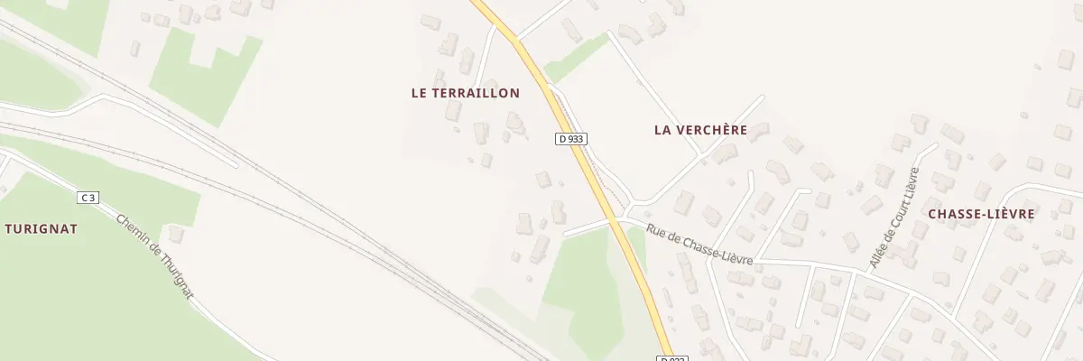 Plan du 555 Rte de la Madeleine à Crottet