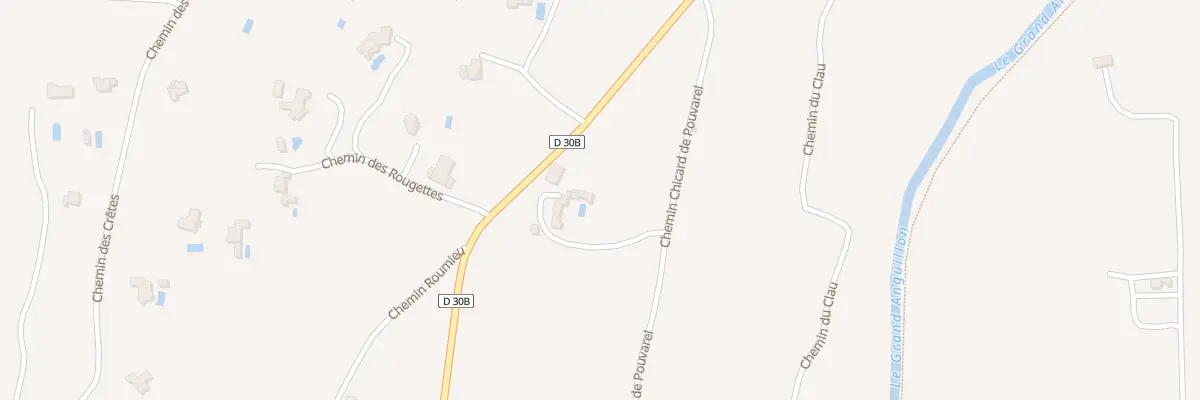 Plan du 2 Che de Chicard de Pouvarel à Noves