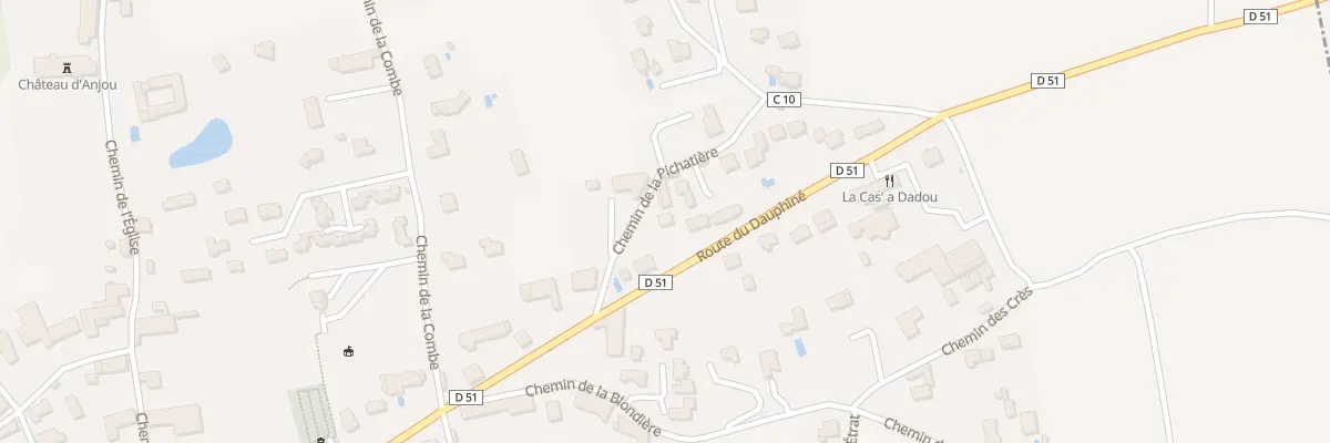 Plan du 39 Rte du Dauphine à Anjou