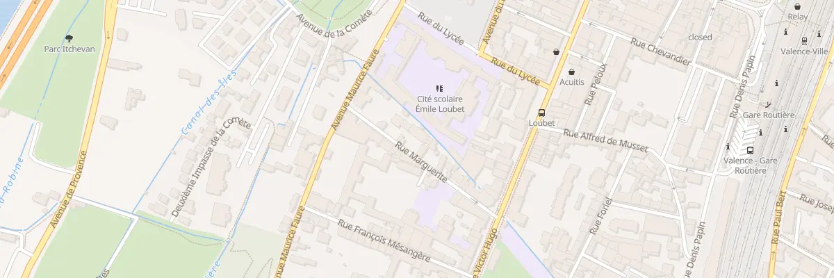 Plan du 11 Rue Marguerite à Valence