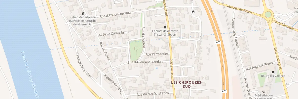 Plan du 10 Rue Parmentier à Bourg-lès-Valence