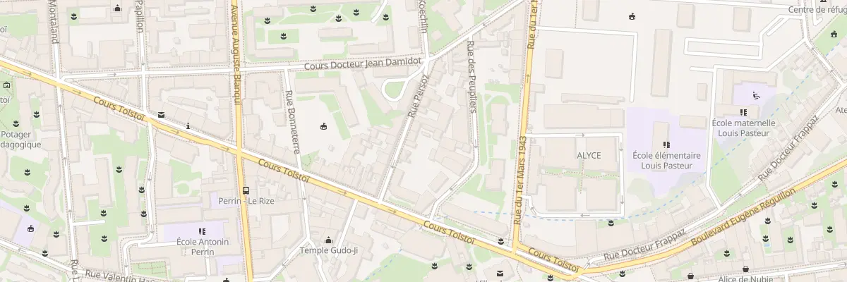 Plan du 10 Rue Persoz à Villeurbanne