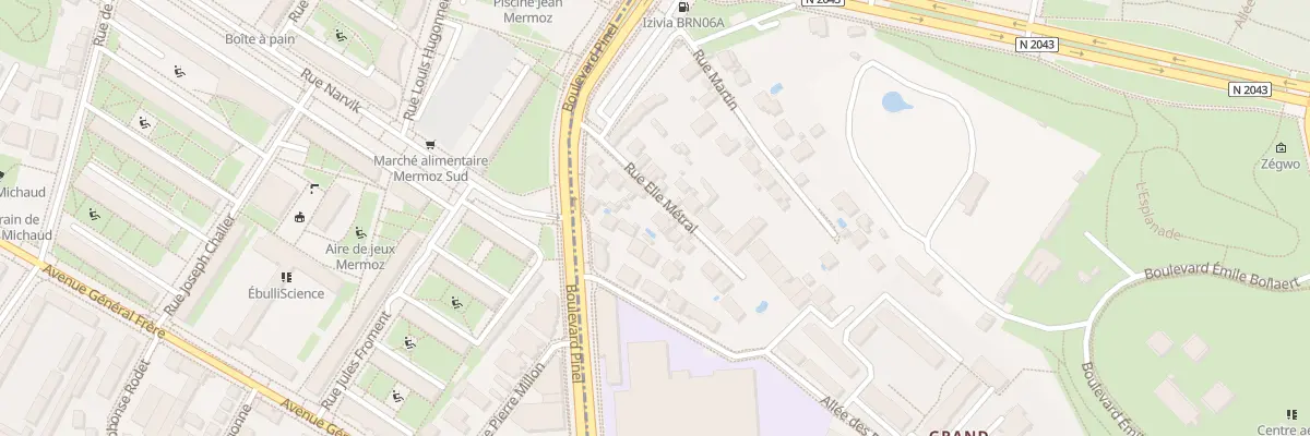 Plan du 10 Rue Elie Métral à Bron