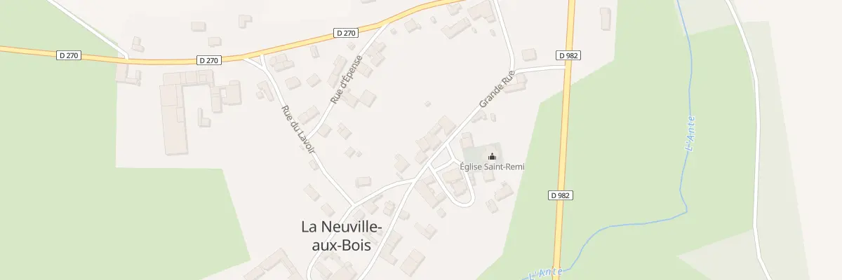 Plan du 6 Gr Grande Rue à La Neuville-aux-Bois