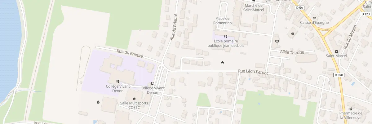 Plan du 34 Rue Léon Pernot à Saint-Marcel
