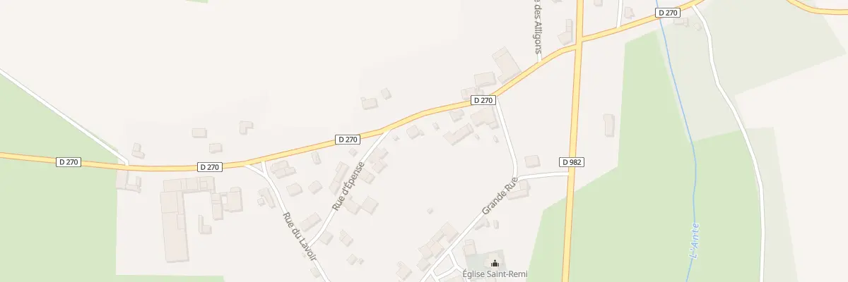 Plan du 5 Rte d’Epense à La Neuville-aux-Bois