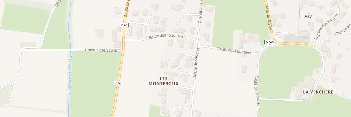 Plan du 84 En Sarafret à Laiz
