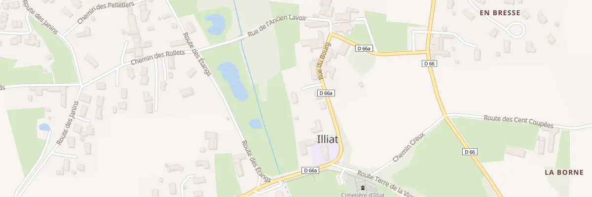 Plan du 5251 Le Bourg à Illiat