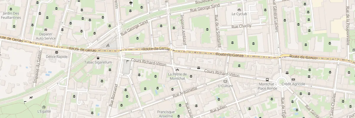 Plan du 1 Rue Louis à Lyon 3e Arrondissement