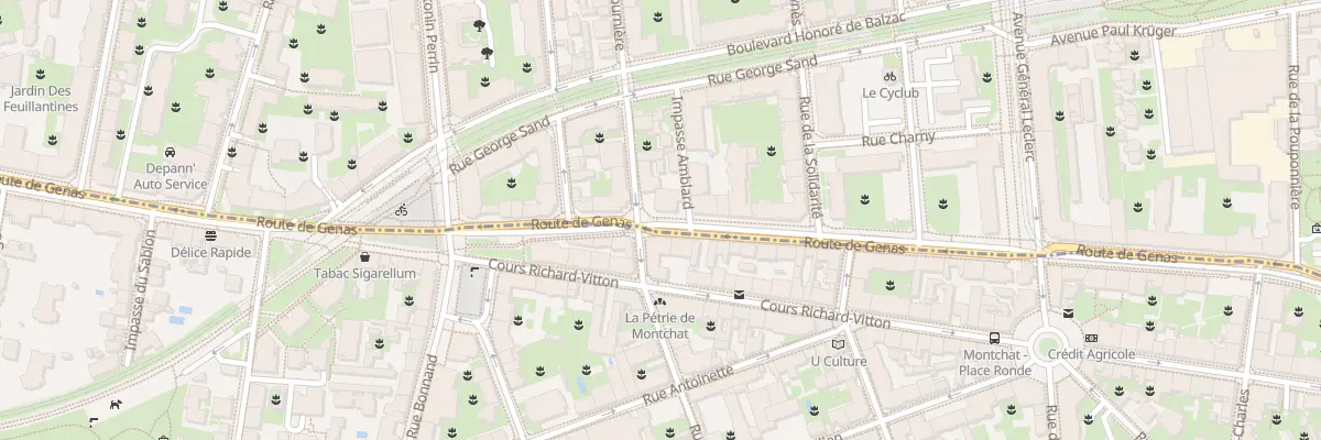 Plan du 127 Rte de Genas à Villeurbanne
