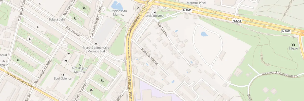 Plan du 7 Rue Elie Métral à Bron