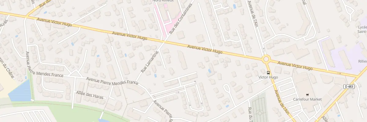 Plan du 469 Av Victor Hugo à Rillieux-la-Pape