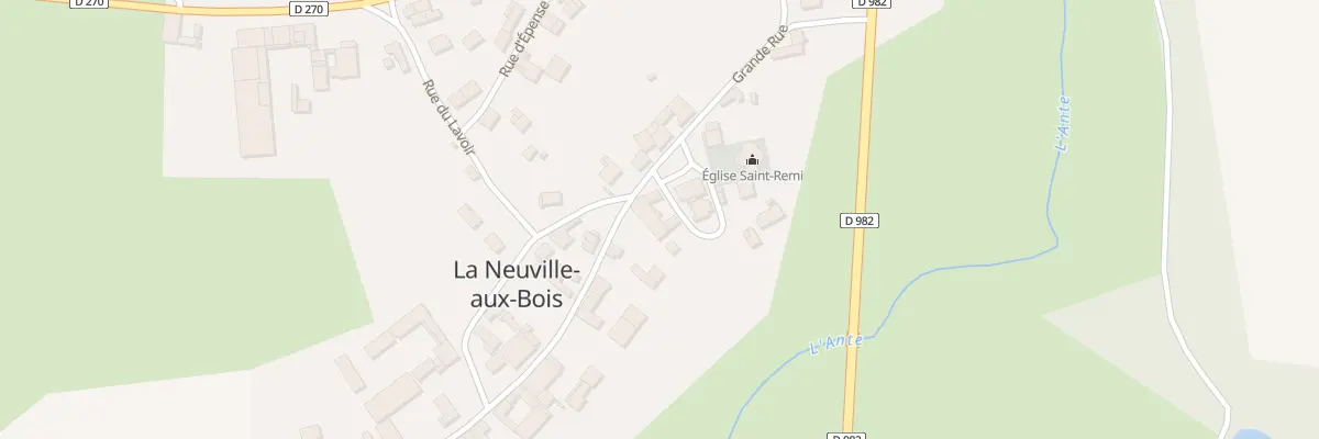 Plan du 2 Rue des Ecoles à La Neuville-aux-Bois