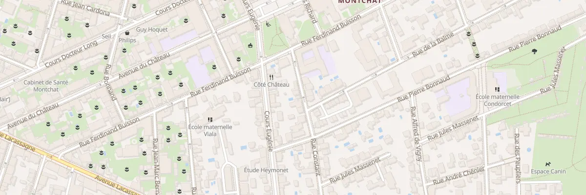 Plan du 8 Rue Constant à Lyon 3e Arrondissement