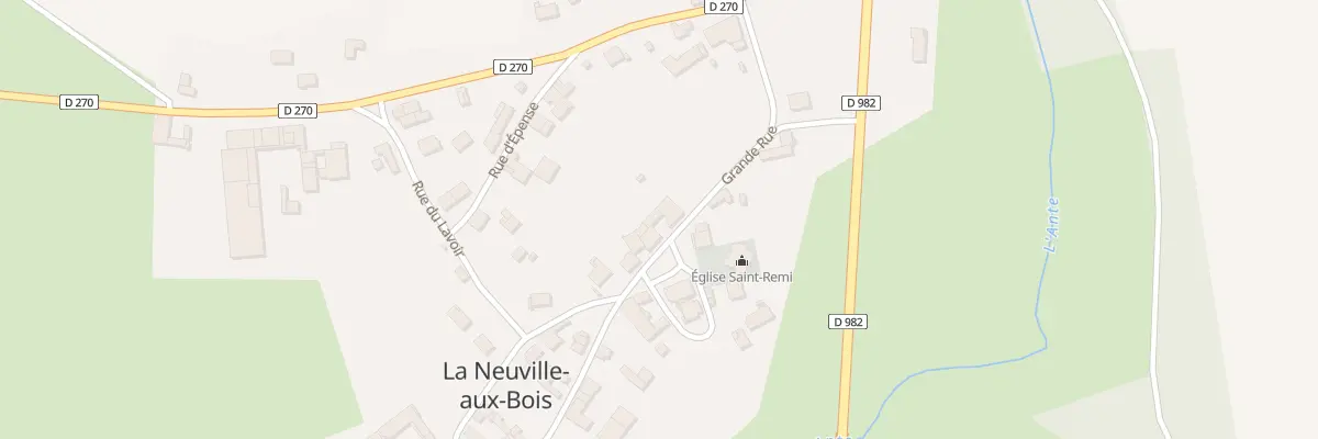 Plan du 4 Gr Grande Rue à La Neuville-aux-Bois