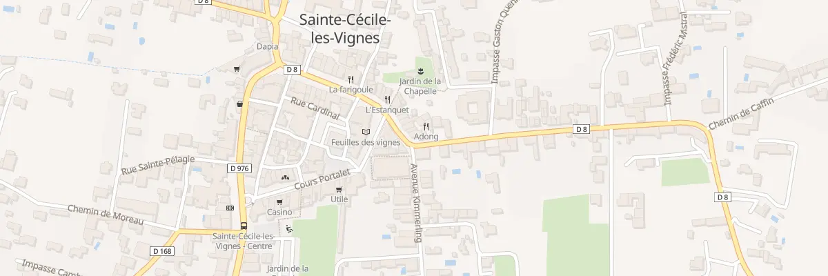 Plan du 1 Av de la Libération à Sainte-Cécile-les-Vignes