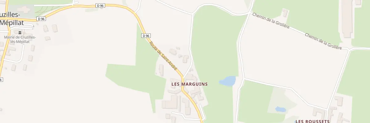 Plan du 505 Rte de Saint Andre à Cruzilles-lès-Mépillat