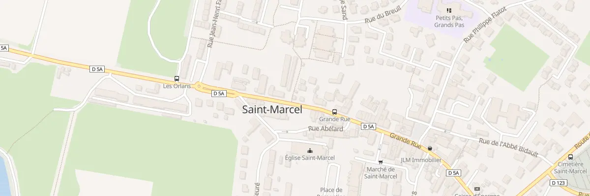 Plan du 15 Grande Rue à Saint-Marcel