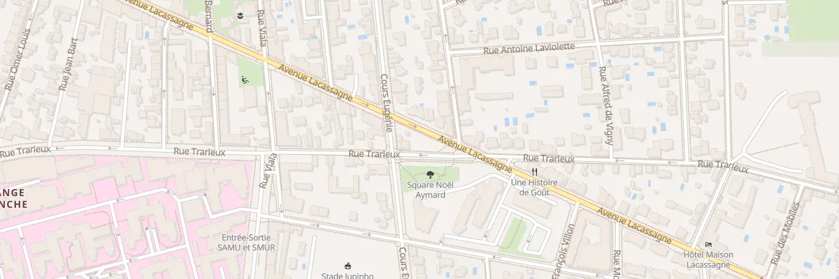 Plan du 85 Rue Trarieux à Lyon 3e Arrondissement