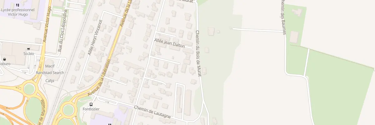 Plan du 44 Che du Bois de Murat à Valence