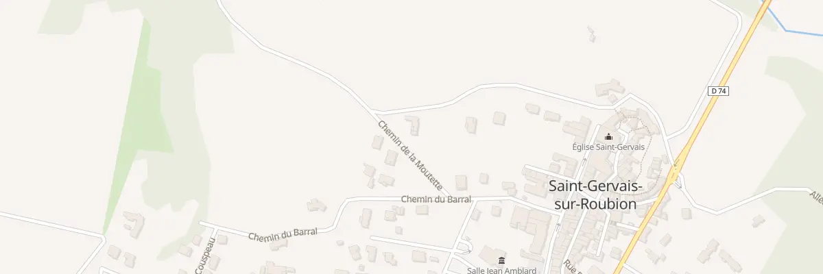 Plan du 50 Che du Moulin à Saint-Gervais-sur-Roubion