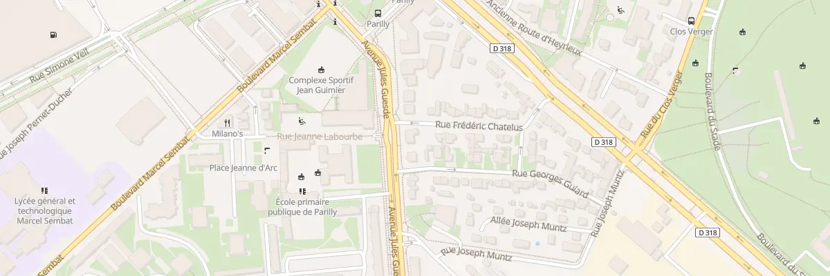 Plan du 19 Av Jules Guesde à Vénissieux