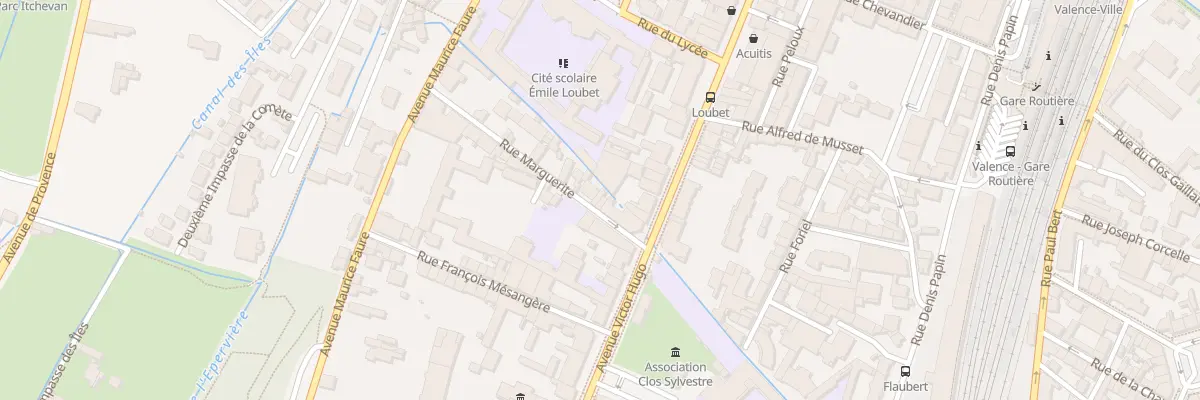 Plan du 25 Rue Marguerite à Valence