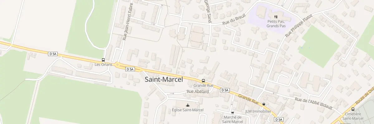 Plan du 21 Grande Rue à Saint-Marcel