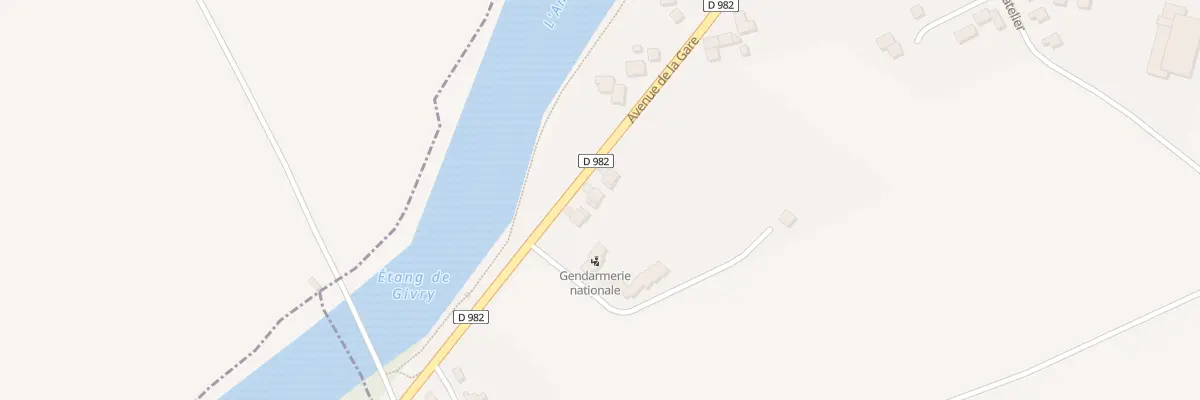 Plan du 23 Av de la Gare à Givry-en-Argonne