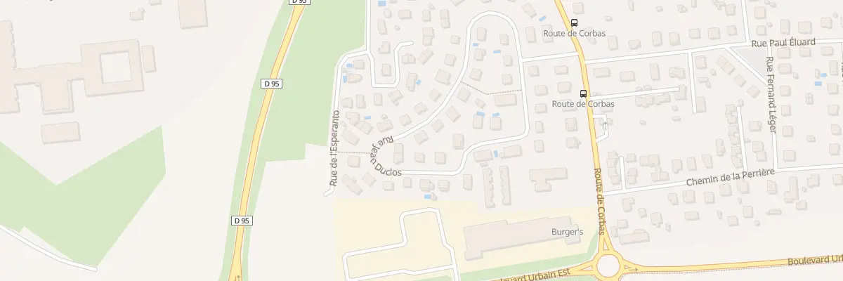 Plan du 20 Rue Jean Duclos à Vénissieux
