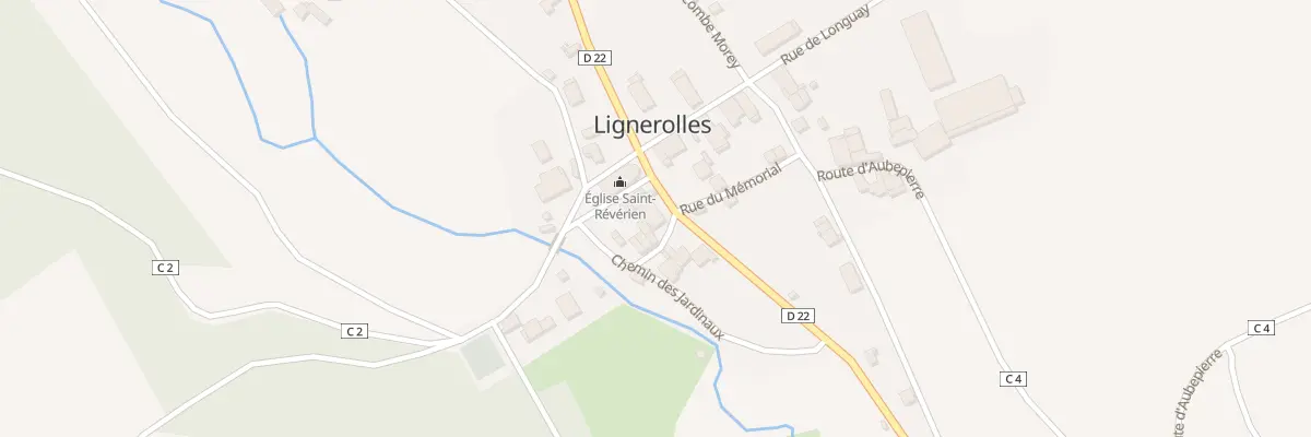Plan du 8 Rte de la Vallée de l’Aubette à Lignerolles