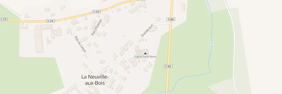Plan du 8 Rue des Ecoles à La Neuville-aux-Bois