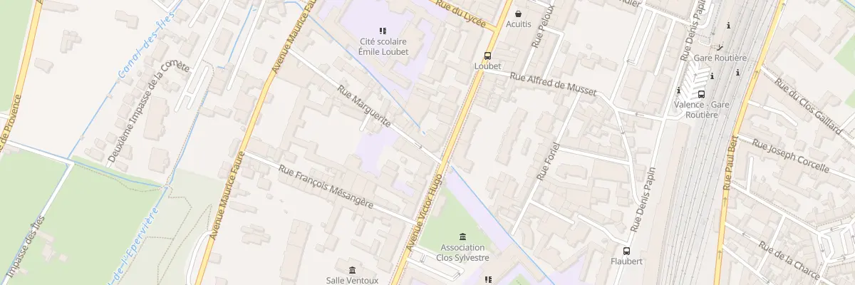 Plan du 29 Rue Marguerite à Valence