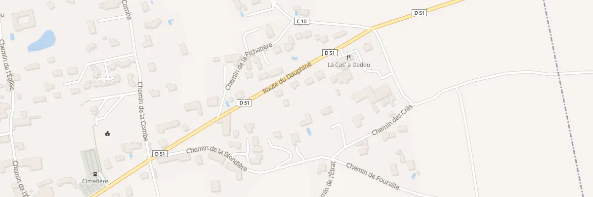 Plan du 64 Rte du Dauphine à Anjou