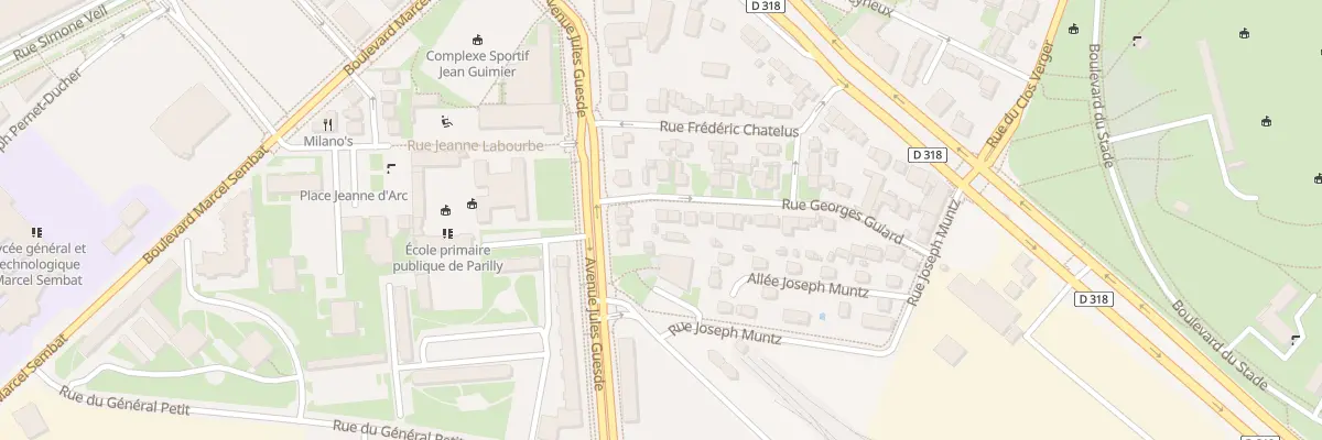 Plan du 4 Rue Georges Guiard à Vénissieux