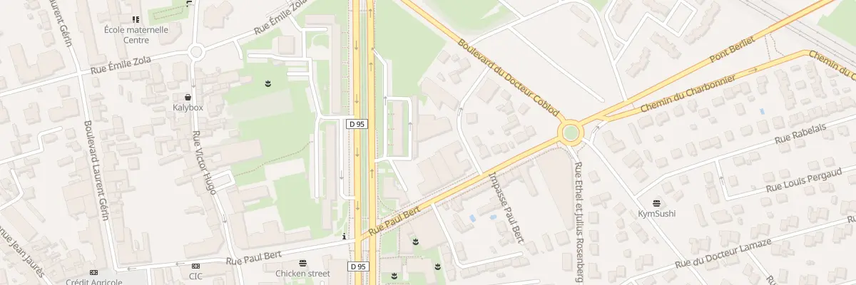 Plan du 6 Rue Jean-Baptiste Clément à Vénissieux