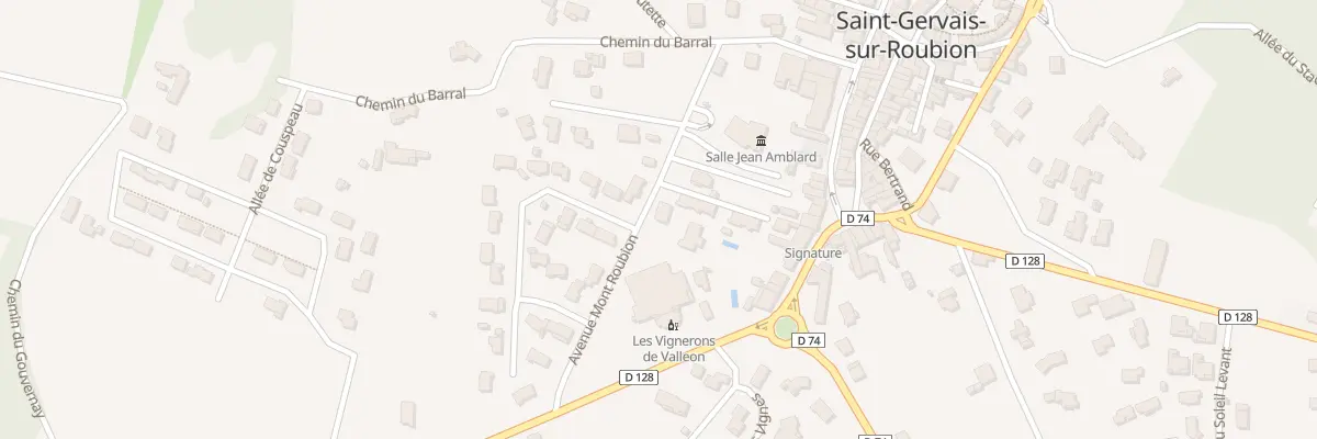 Plan du 135 Av Mont Roubion à Saint-Gervais-sur-Roubion