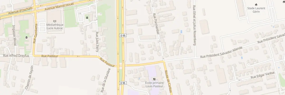 Plan du 23E Rue Pasteur à Vénissieux