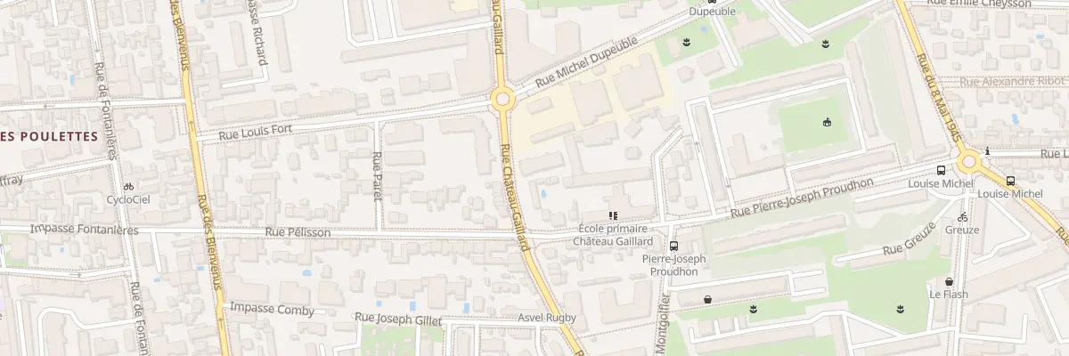 Plan du 101 Rue Château Gaillard à Villeurbanne
