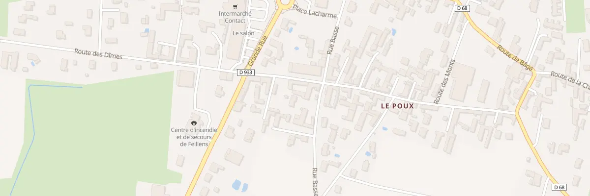 Plan du 70 Rte du Poux à Feillens