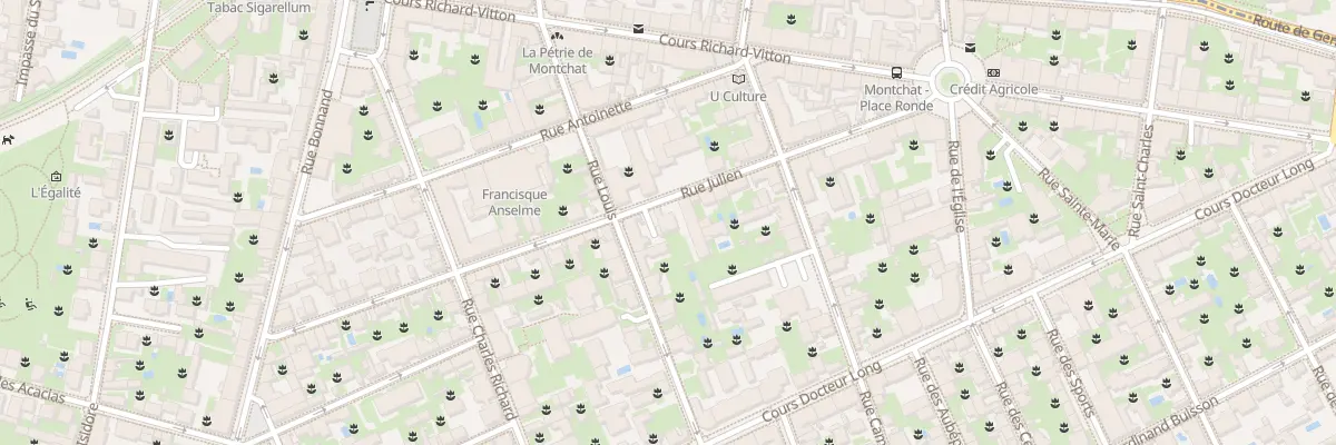 Plan du 30 Rue Julien à Lyon 3e Arrondissement
