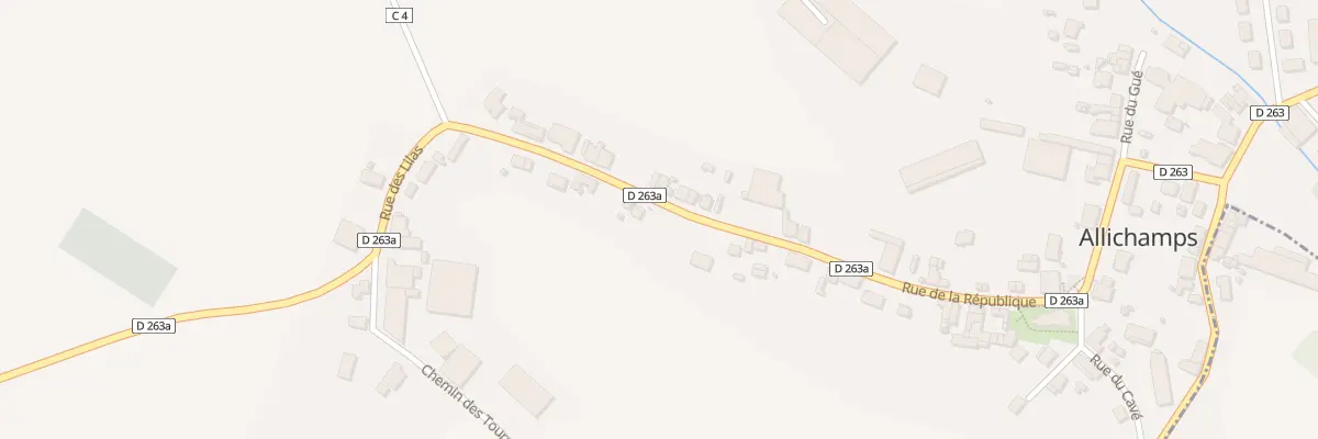 Plan du 20 Rue de la République à Allichamps